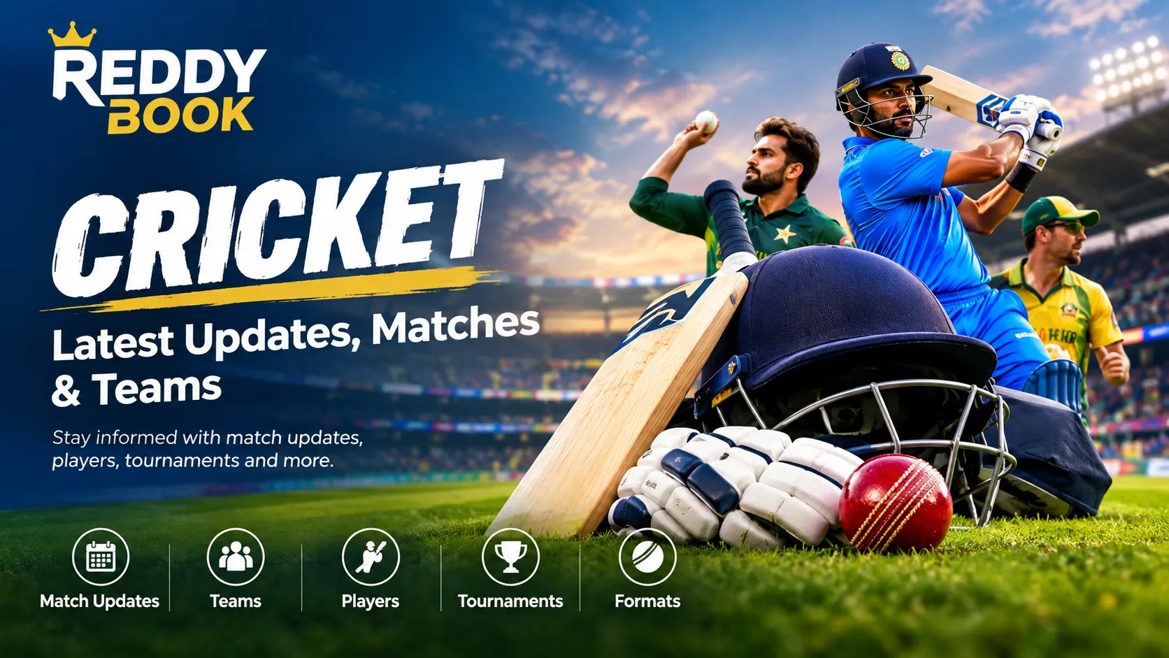 Read more about the article Reddy Book Cricket: Latest Cricket Updates, Matches, Teams & Players
